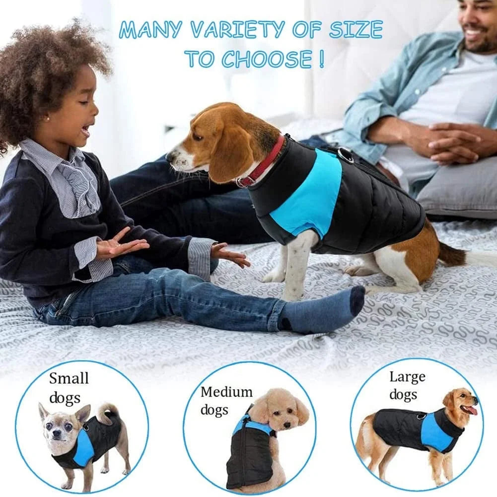 Windproof Dog Winter Jacket Waterproof Dog Coat Warm Dog Vest Cold Weather Pet Clothes for Small Medium Large Dogs