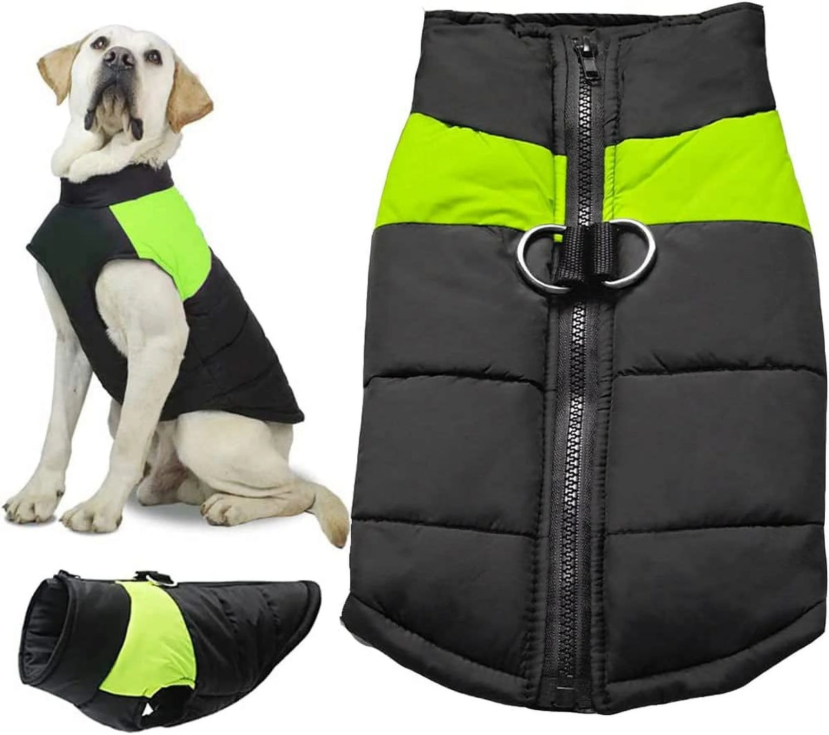 Windproof Dog Winter Jacket Waterproof Dog Coat Warm Dog Vest Cold Weather Pet Clothes for Small Medium Large Dogs